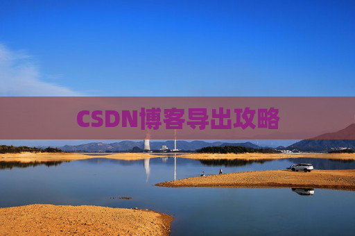 CSDN博客导出攻略